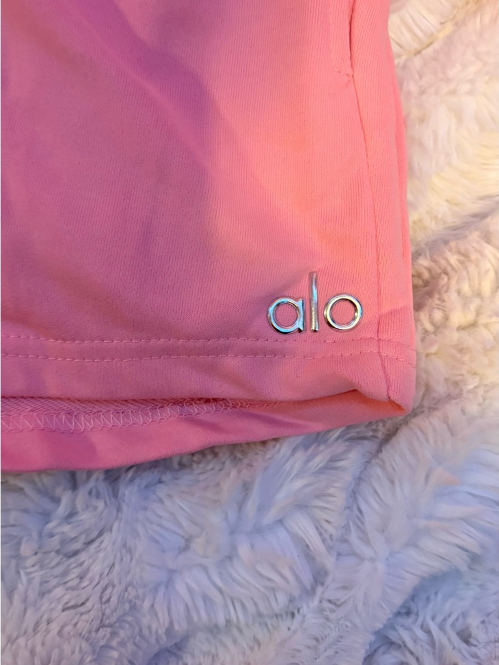 alo Pink  Sweatshirt & Shorts Set - Picture 4 of 5